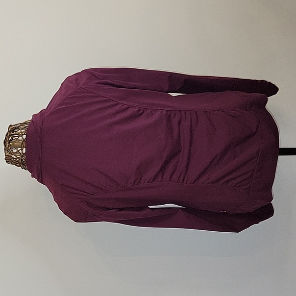 lucy lucypower ruched front full zip long sleeve 2 pocket jacket womens size XL - Picture 6 of 9
